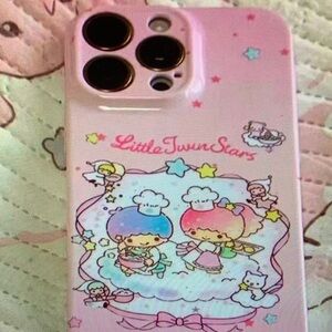 SHEIN Little Twin Stars Pink Phone Case